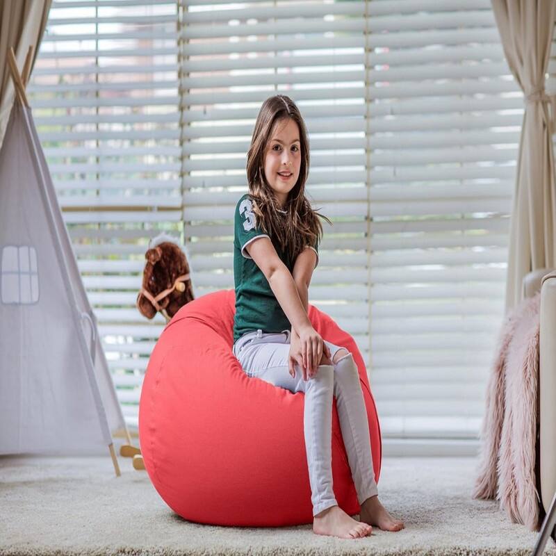 Stuffed Storage Bean Bag Chair Cover (X-Large)
