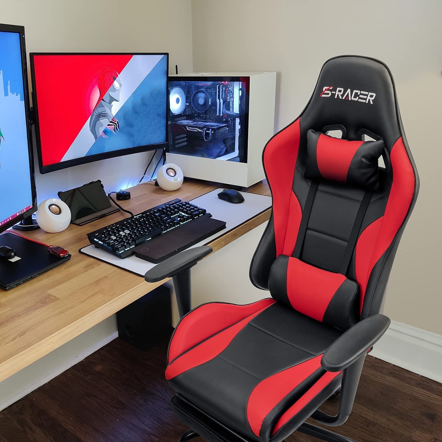 Furniwell Gaming Chair Computer Office Chair with Footrest Bed Bath Beyond 36580590