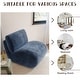 preview thumbnail 9 of 54, 33'' W Swivel Armless Sponge Filling Bean Bag Accent Chair Lounger