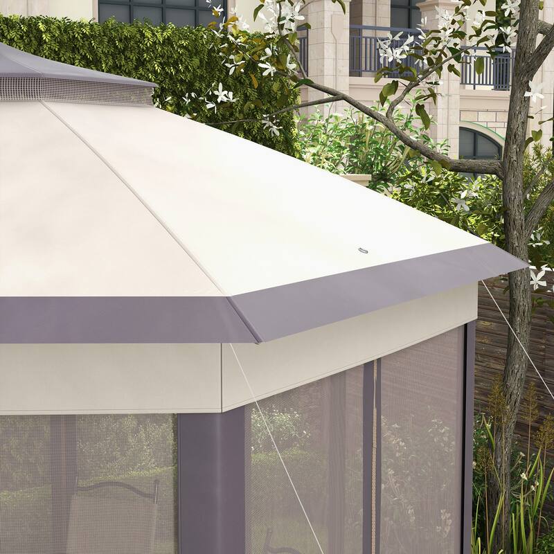 Masi 12-foot Hexagonal Pop-up Patio Gazebo by Havenside Home