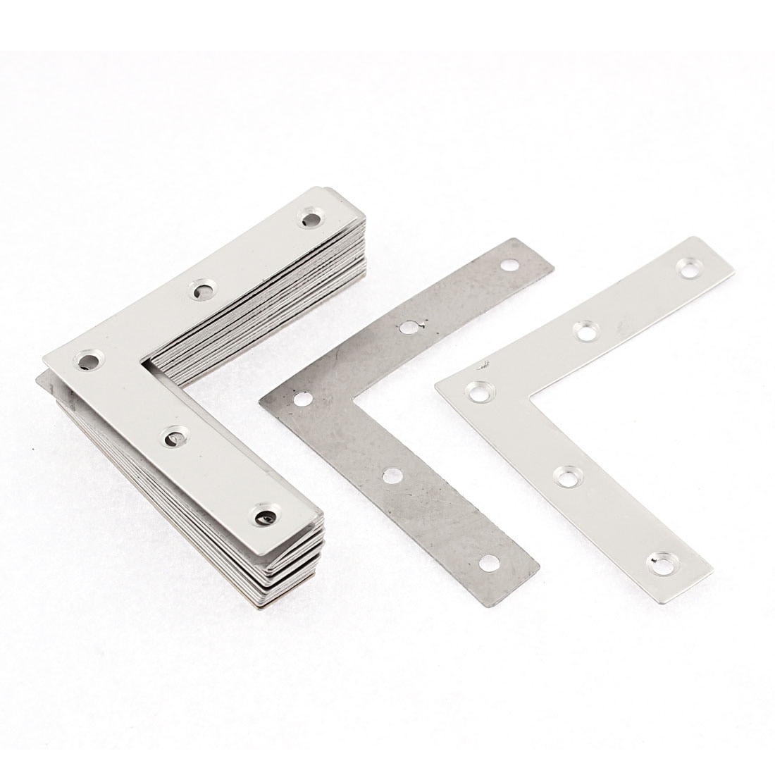 16 Pieces 80*80mm Stainless Steel L Shape Flat Corner Brace Bracket 16 Pieces 80*80mm Stainless Steel L Shape Flat Corner Brace Bracket