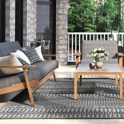 Sebille Grace Gray- Ivory Indoor/ Outdoor Area Rug