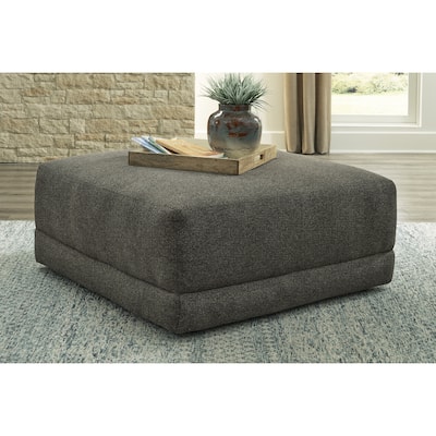 Signature Design by Ashley Evey Gray Oversized Accent Ottoman
