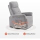 preview thumbnail 6 of 33, MCombo Modern Fabric Power Recliner, Electric Swivel Glider Rocker Recliner Chair for Nursery with USB Ports, Side Pockets 7763