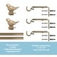 preview thumbnail 58 of 56, Cute Bird Finial Adjustable Decorative Designer Curtain Rod