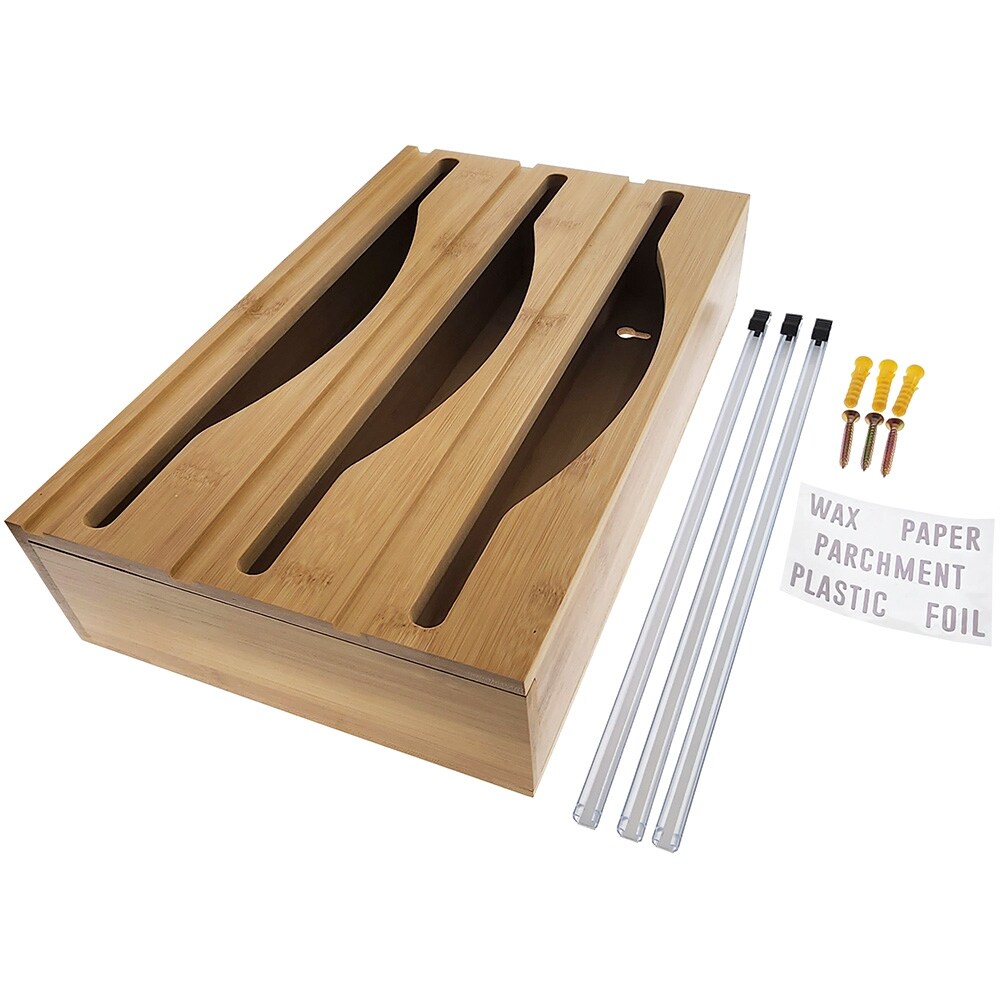 https://ak1.ostkcdn.com/images/products/is/images/direct/6b310ea3d5aa4b6d2743f3c0cf7e2dd569372d34/Luxe-Bamboo-Plastic-Wrap-Wax-Paper-Aluminum-Foil-Dispenser-for-Drawer-or-Wall-Mountable---Cling-Wrap---Tin-Foil-Kitchen-Holder.jpg