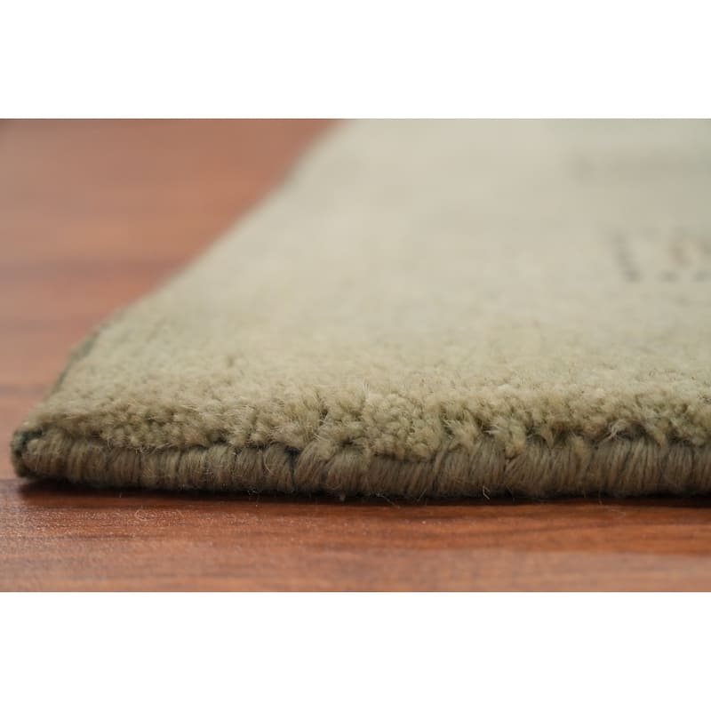 Hand Knotted Oriental 100% Wool Carpet Modern Geometric Multi-Colored Gabbeh Area Rug - 7' 7'' X 5' 8''