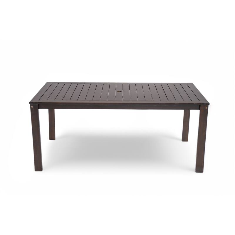 Patio Dining 7 Piece, Outdoor Dining Table and Chair Set with 6 Chairs and Removable Cushions for Patio Garden 7 Pack