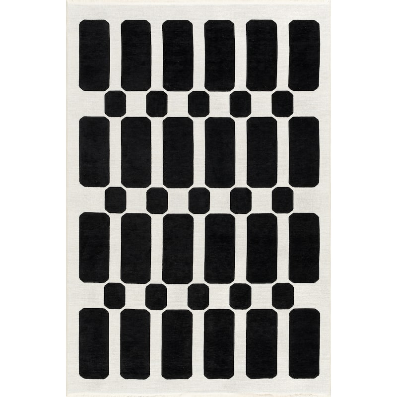 Nuloom Rashana SuperioWash Geometric Reversible Machine Washable Area Rug
