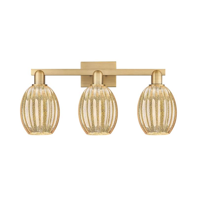 Innovations Lighting 716-3W-13-26 Preston Vanity Preston 3 Light 26" - Brushed Brass / Mercury