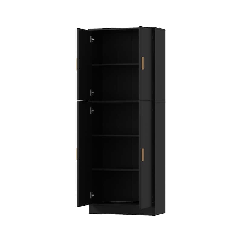 61.2"H 23.3"W Food Pantry Storage Kitchen Adjustable Shelves(Compact) - 61.2"H x 23.3"W