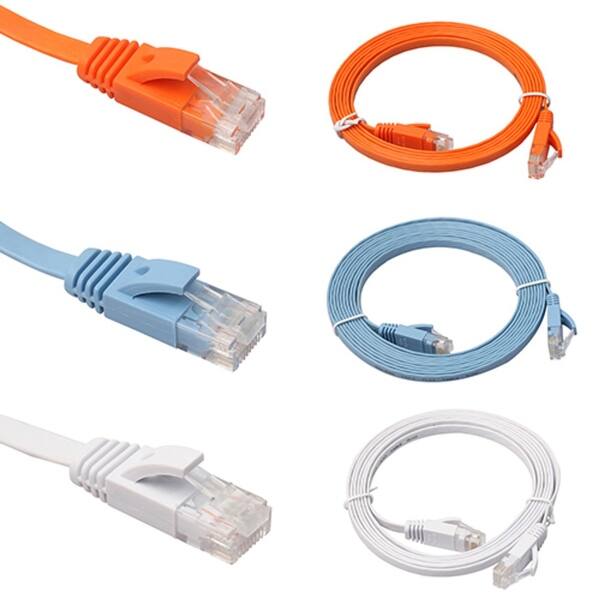 Shop 0 5 15m Cat6 Speed Gigabit Ethernet Network Lan Cable Flat