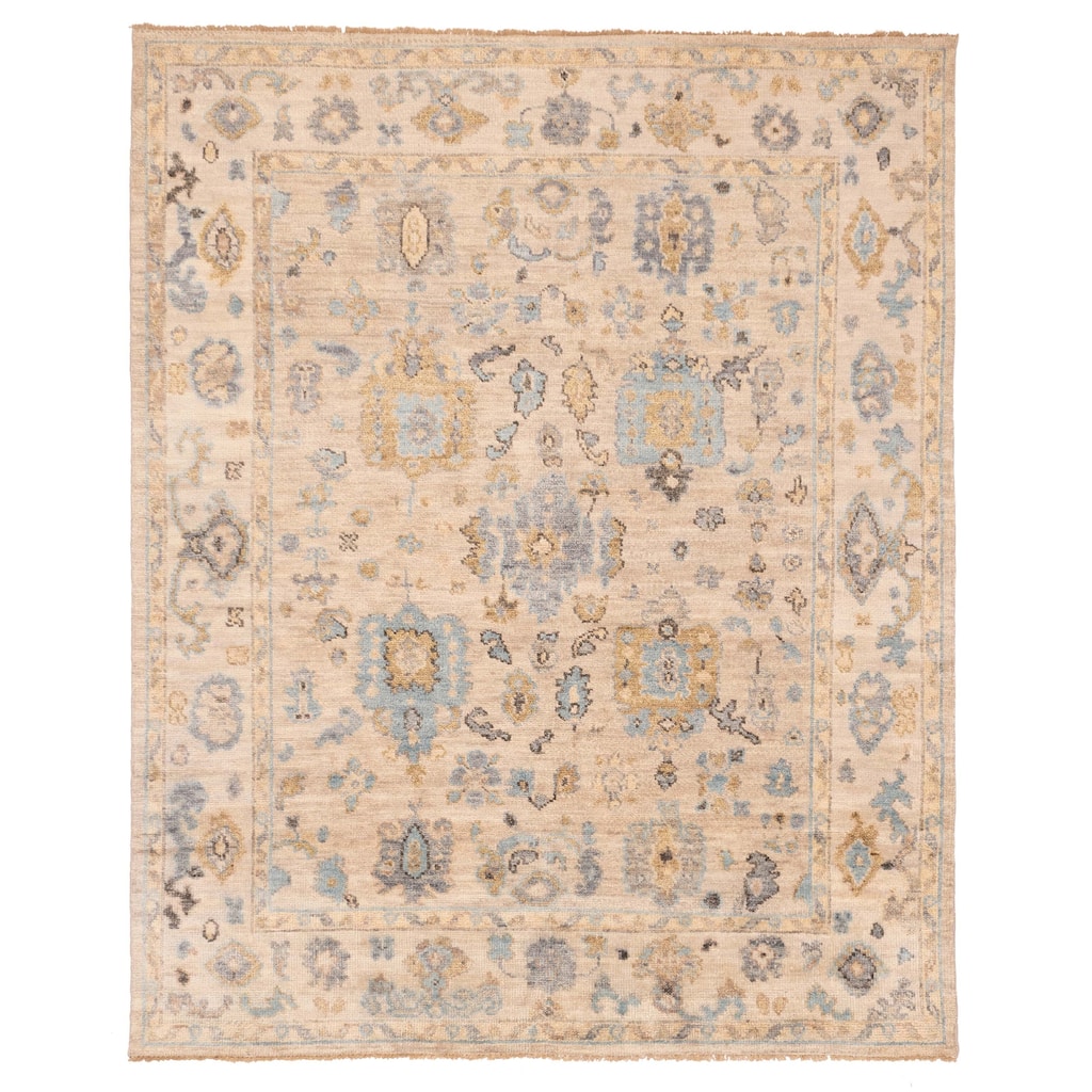 ECARPETGALLERY Hand-knotted Jules Serapi Taupe Wool Rug - 7'10 x 9'10