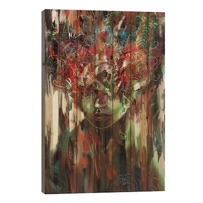 Chaotic Mind Print On Wood by Nicebleed - Multi-Color
