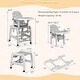 preview thumbnail 14 of 19, 5 in 1 Baby High Chair, Convertible Toddler Table Chair Set, Rocking Chair, Multi-Function Seat w/ Wheels, Adjustable Seat Back