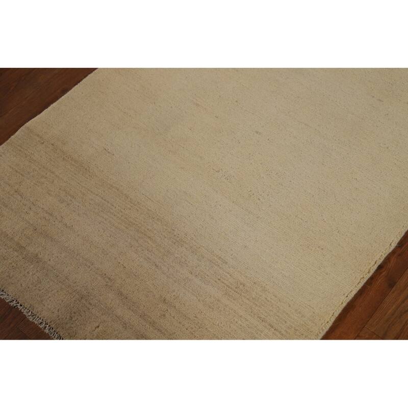 Gabbeh Modern Foyer Rug Hand-Knotted Wool Carpet - 2'8"x 4'2"