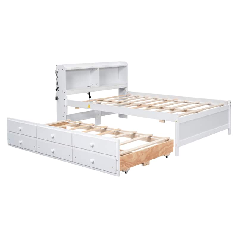 Full Size Bed with USB and Type-C Ports - Bed Bath & Beyond - 39486167