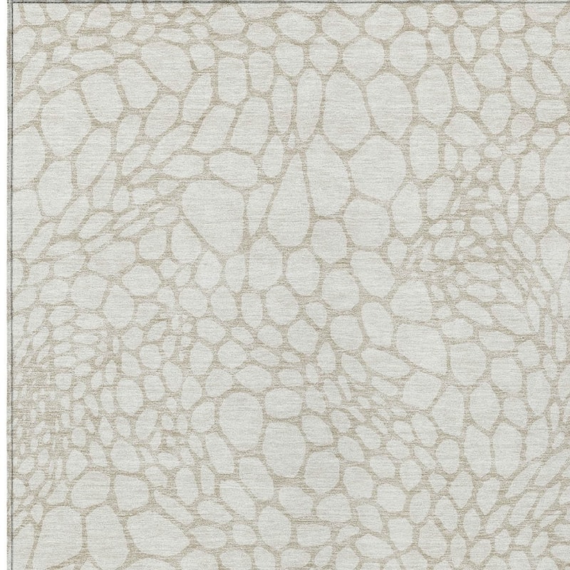 HomeRoots Geometric Transitional Rectangle Outdoor Rug
