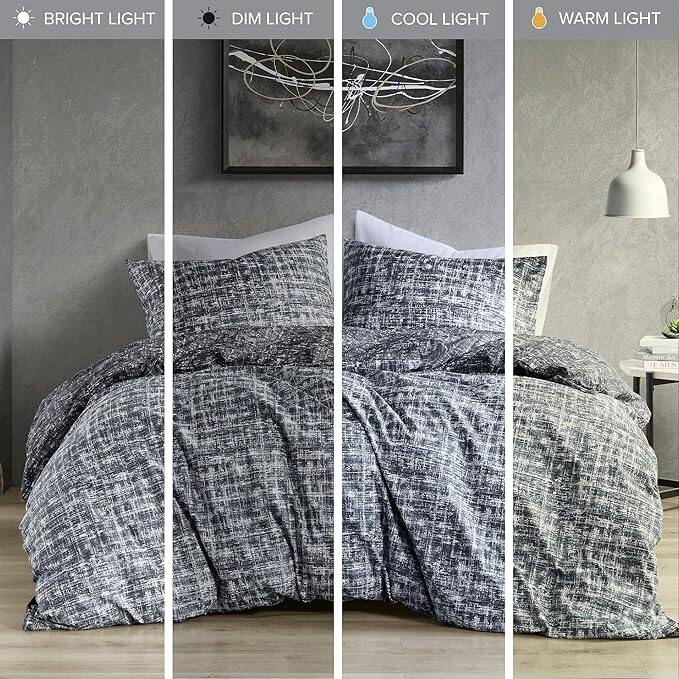 Chelsea Square Maca Modern Reversible Duvet Cover Set