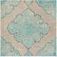 preview thumbnail 34 of 39, SAFAVIEH Handmade Dip Dye Luana Medallion Wool Rug 7' x 7' Square - Grey/Turquoise