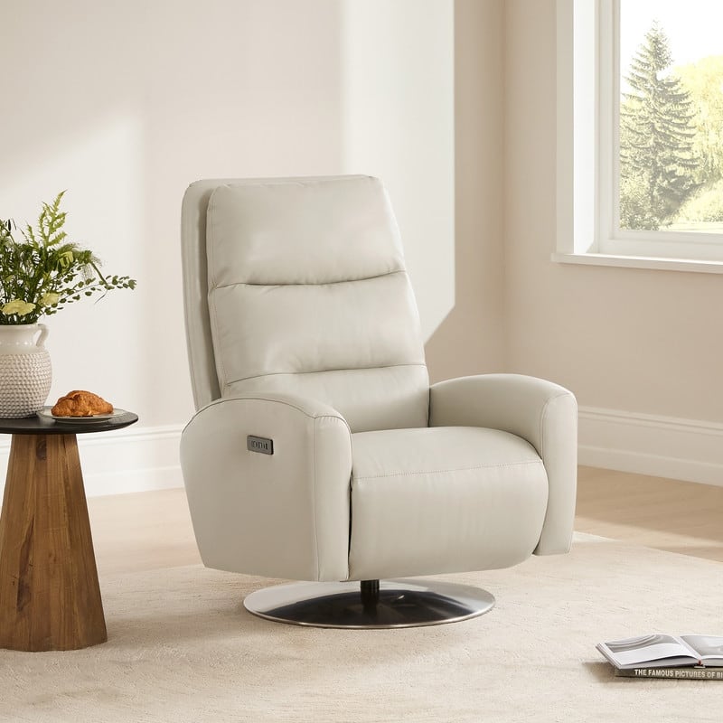 Mateo Dual Motor Power Swivel Recliner Lounge Chair
