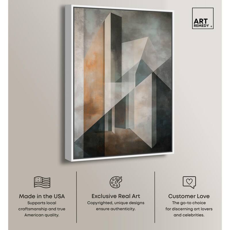 Spatial Geometry Canvas by Art Remedy