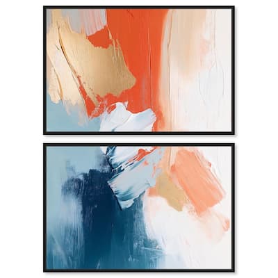 Orange Infusion II Canvas Set of 2 by Art Remedy