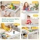 preview thumbnail 9 of 8, 3 in 1 Wooden Kids Table with Storage and Double-Sided Tabletop-White - 31.5” x 23.5” x 23”