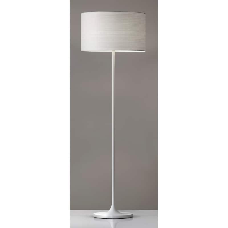 Adesso Oslo White Floor Lamp