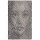 preview thumbnail 18 of 30, SAFAVIEH Handmade Ebony Dyrfinna Modern Wool Rug 5' x 8' - Black/Ivory - Rectangle
