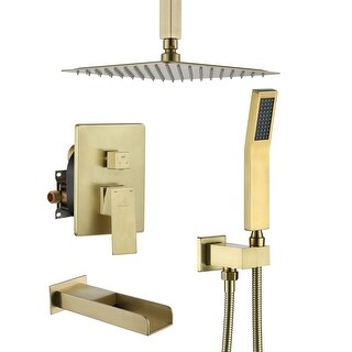3-Function 10-In Wall Mounted Shower System - Bed Bath & Beyond - 37216028