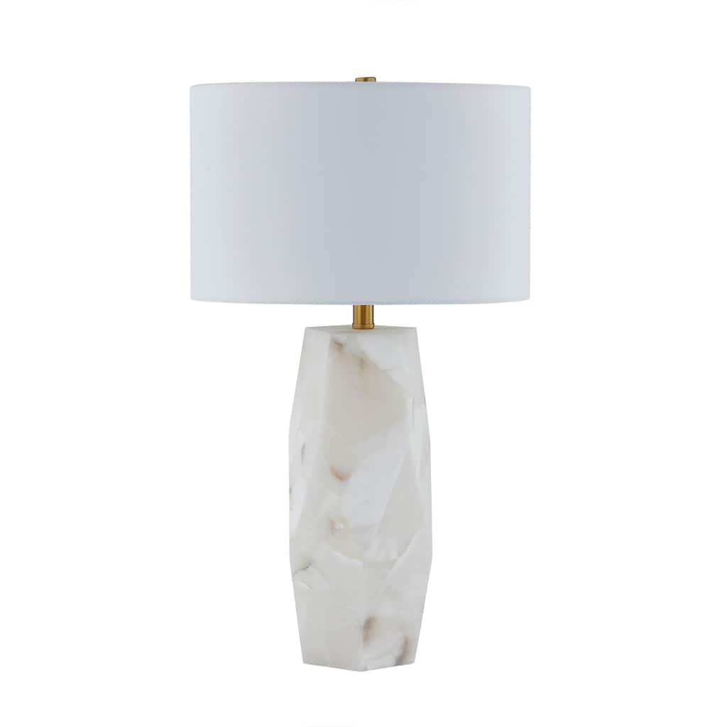 Audrey 28" Table Lamp with Linen Shade, White