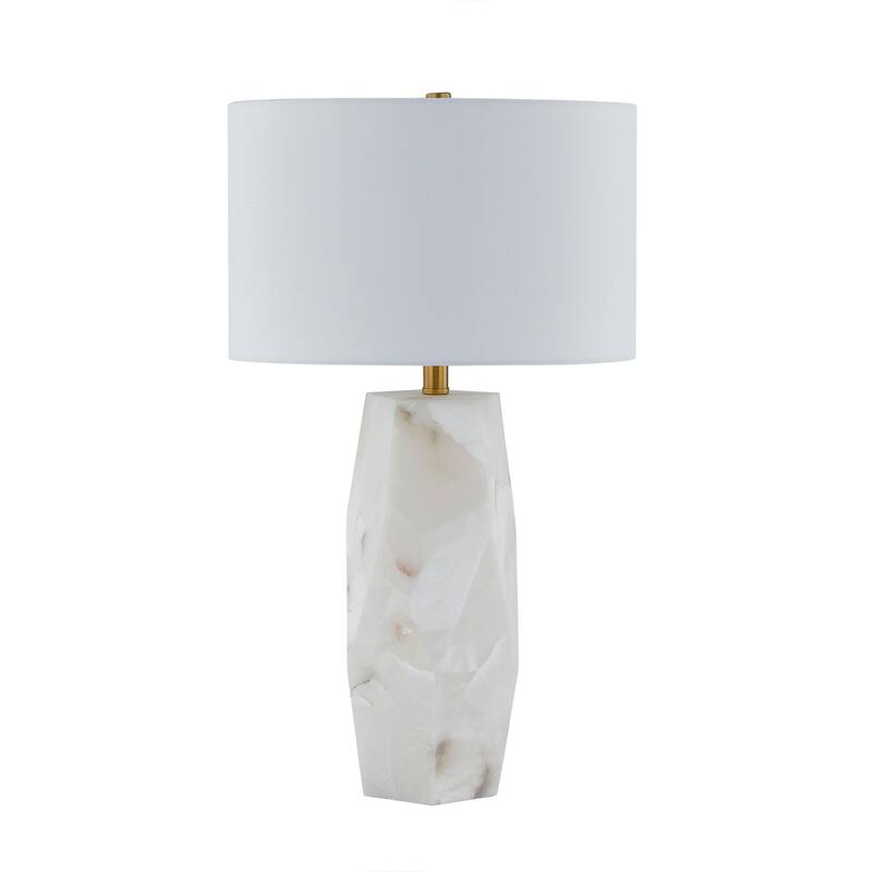 Audrey 28" Table Lamp with Linen Shade, White