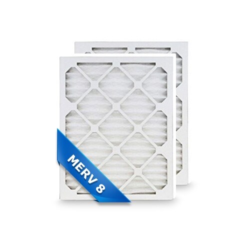 High Quality Pleated Furnace Air Filter 12x12x1 Merv 8 (2-Pack)