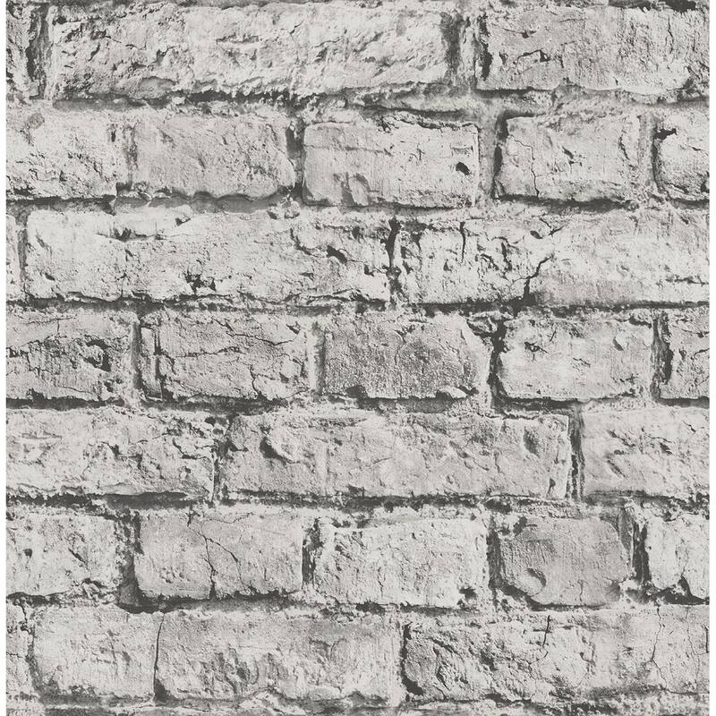 Seabrook Designs Preston Faux Aged Brick Unpasted Wallpaper