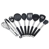 BergHOFF Graphite Stainless Steel 3PC Utensil Set with Silicone Cover, Recycled Material
