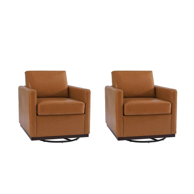 Modern Upholstered Swivel Armchair for Living