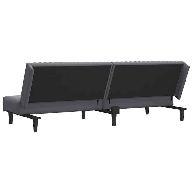 vidaXL 2-Seater Sofa Bed multicolor Velvet - 78.7" x 33.3" x 27.2"