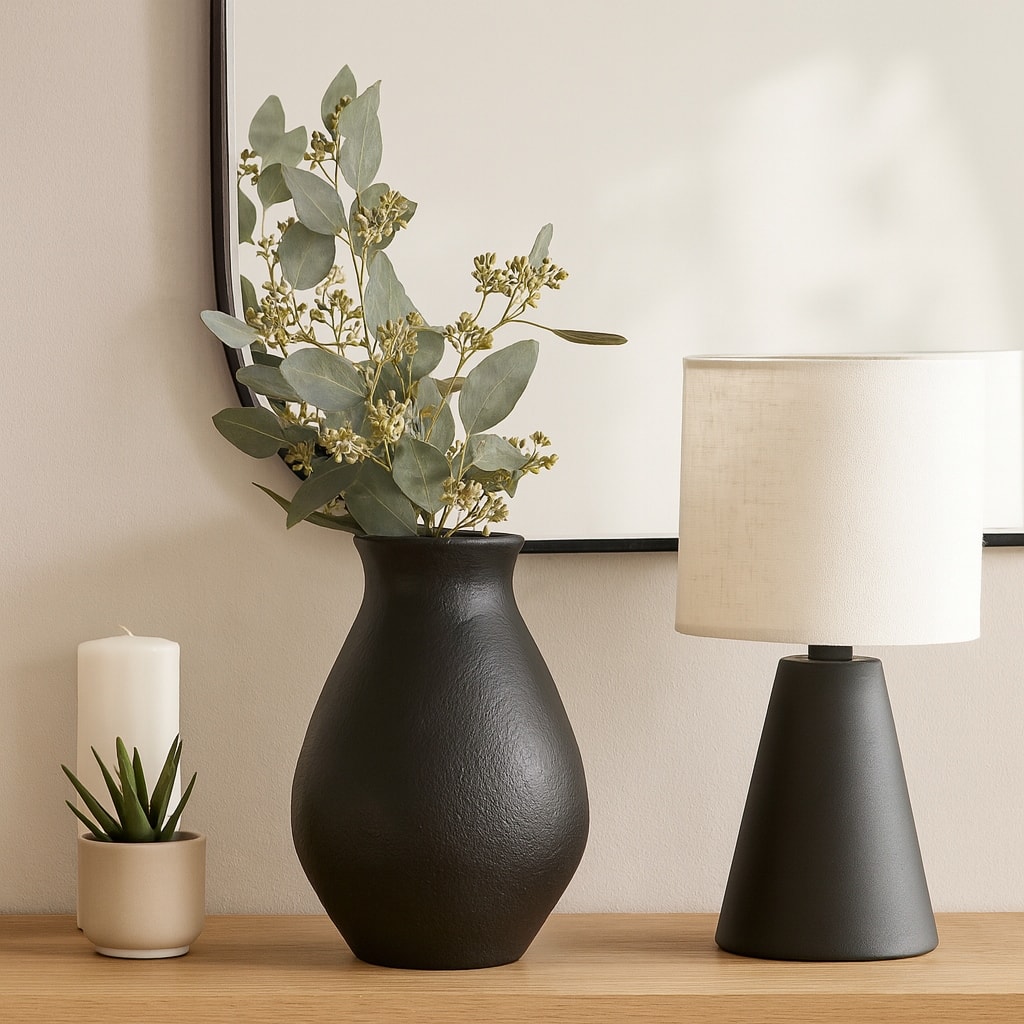 Ceramic Modern Round Decorative Vase