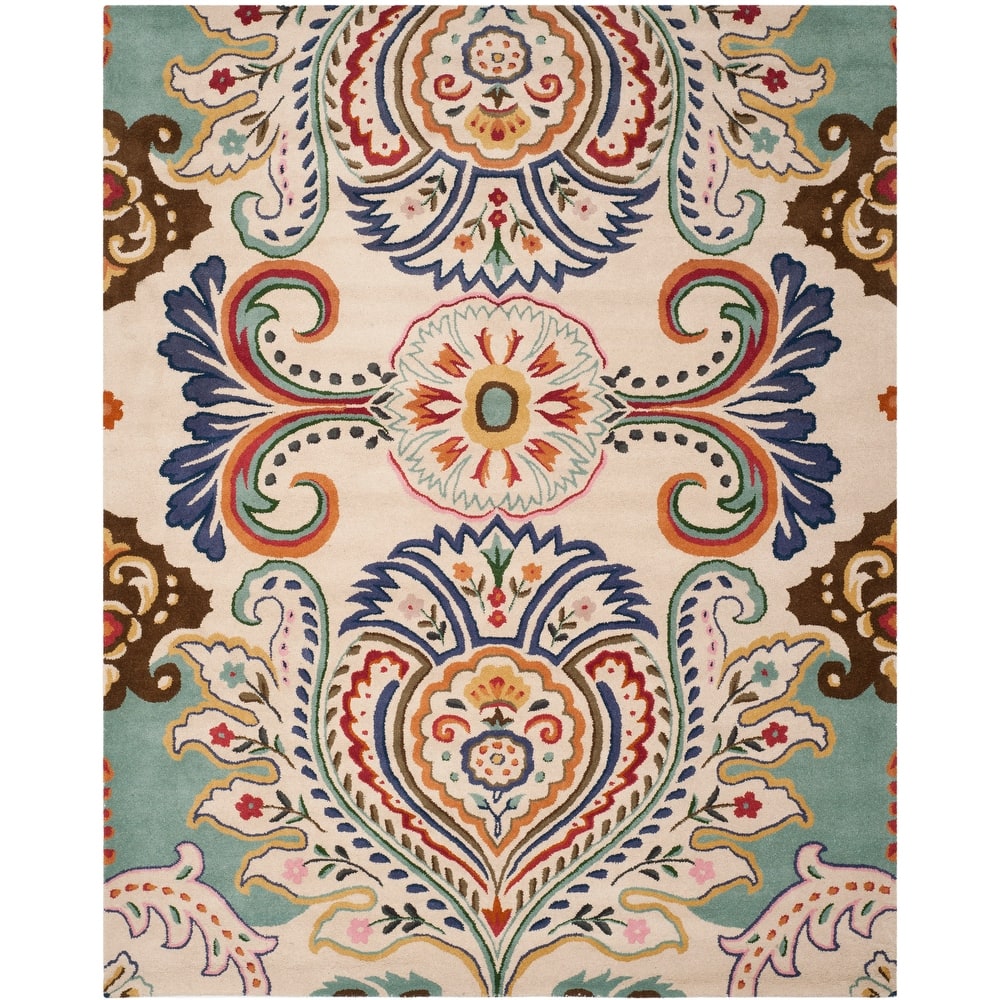 SAFAVIEH Handmade Bella Manjulata Floral Wool Rug