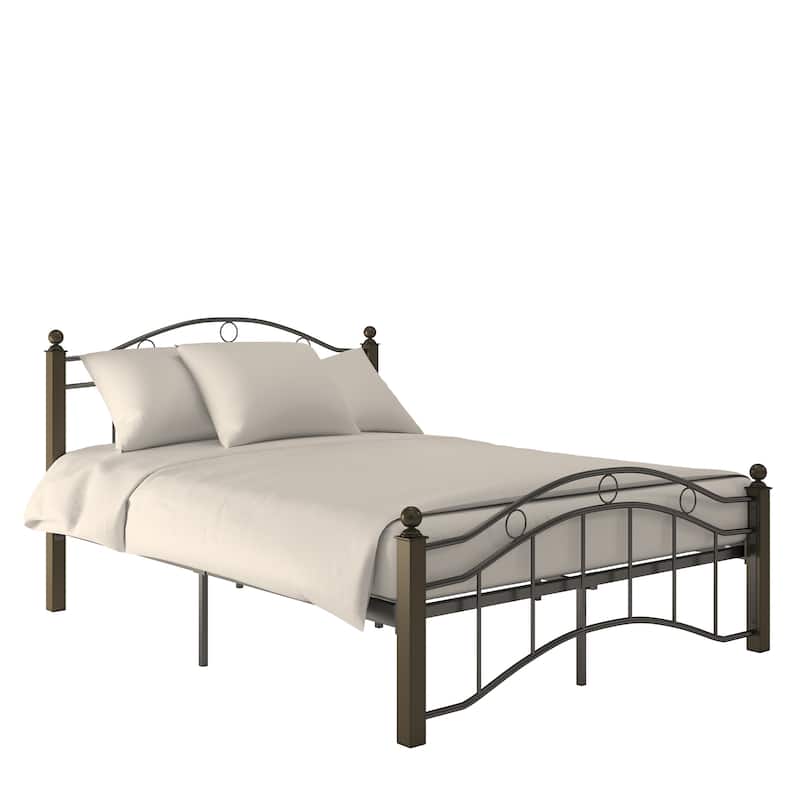 Sadie Brown and Black Metal Bed by iNSPIRE Q Classic