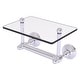 preview thumbnail 15 of 26, Allied Brass Waverly Place Collection Two Post Toilet Tissue Holder with Glass Shelf