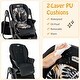 preview thumbnail 26 of 47, Multifunctional Folding Baby High Chair with Rolling Wheels and Adjustable Height - 40" x 23" x 36"-43.5"(L x W x H)