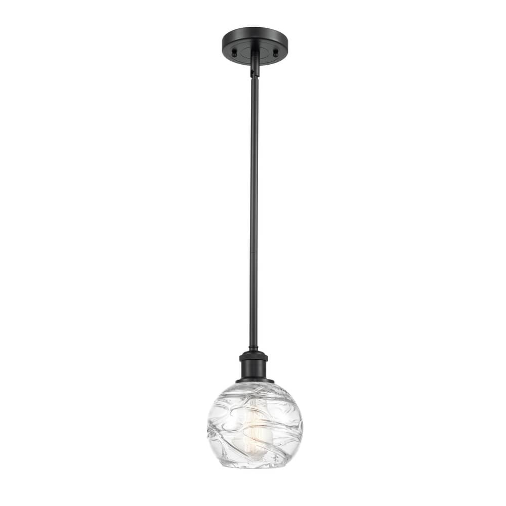 Innovations Lighting Athens Deco Swirl - 1 Light 6" Stem Hung Mini Pendant