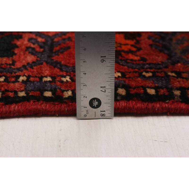 ECARPETGALLERY Hand-knotted Andelz Black, Copper Wool Rug - 3'5 x 9'8