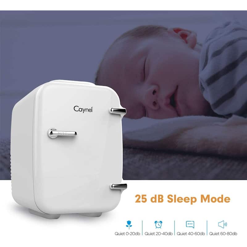 Caynel 4 Liter Portable Cooler and Warmer Mini Fridge for Home, Car