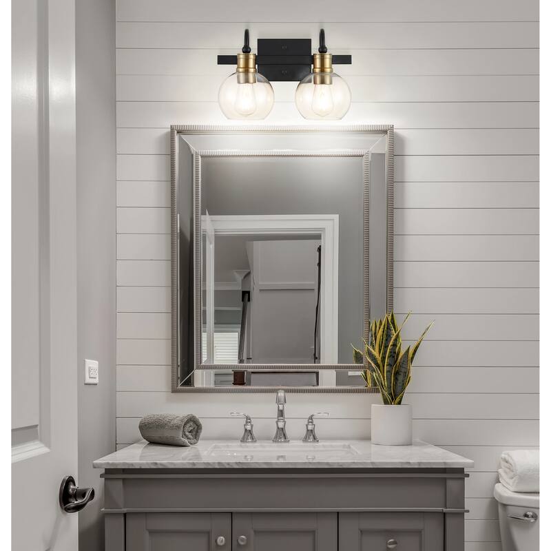 Kurtz Iron/Glass Rustic Vintage LED Vanity Light, by JONATHAN Y