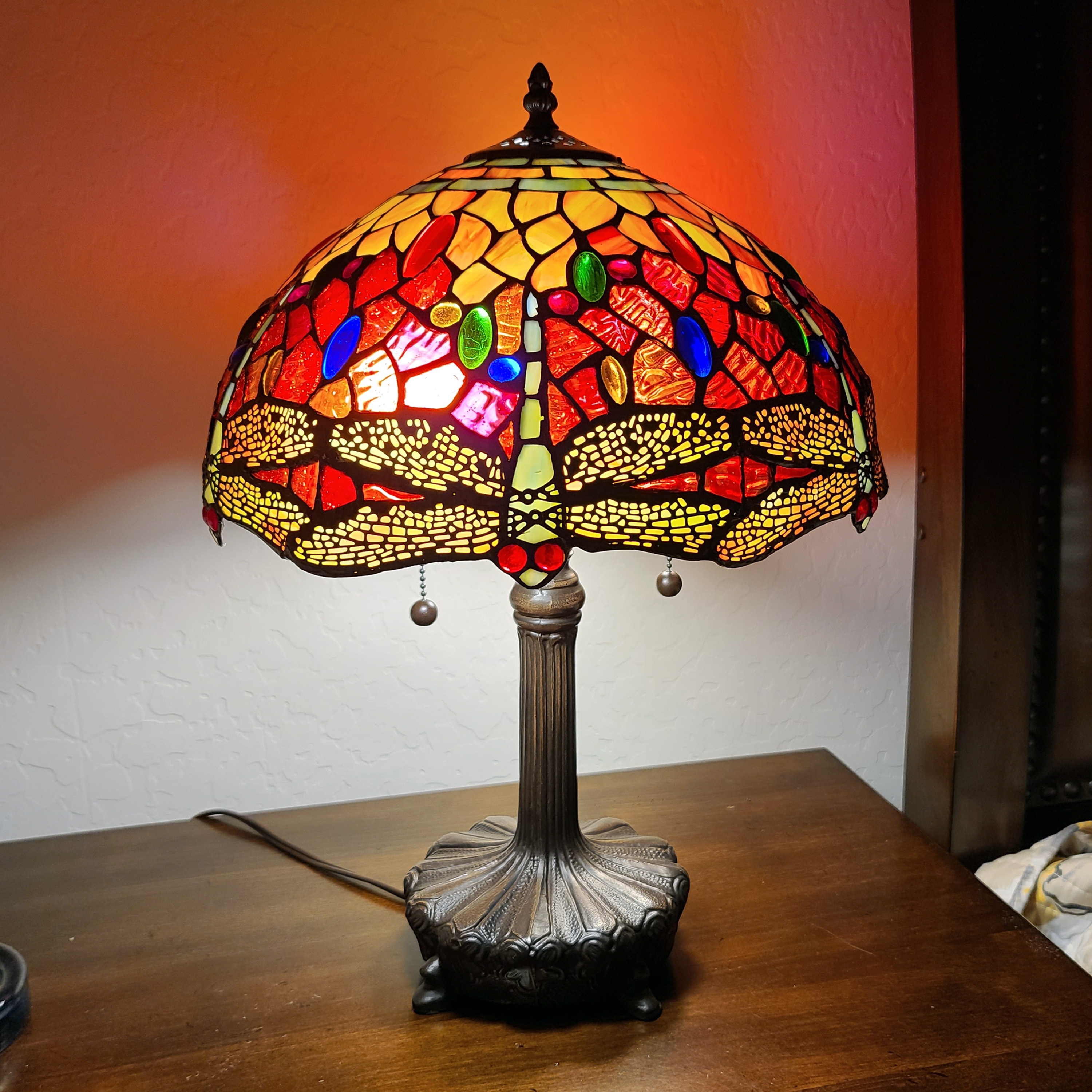 Tiffany Style Table Lamp 18.5