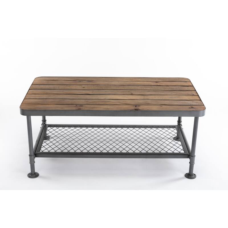 Boraam Newport Grey and Natural Coffee Table