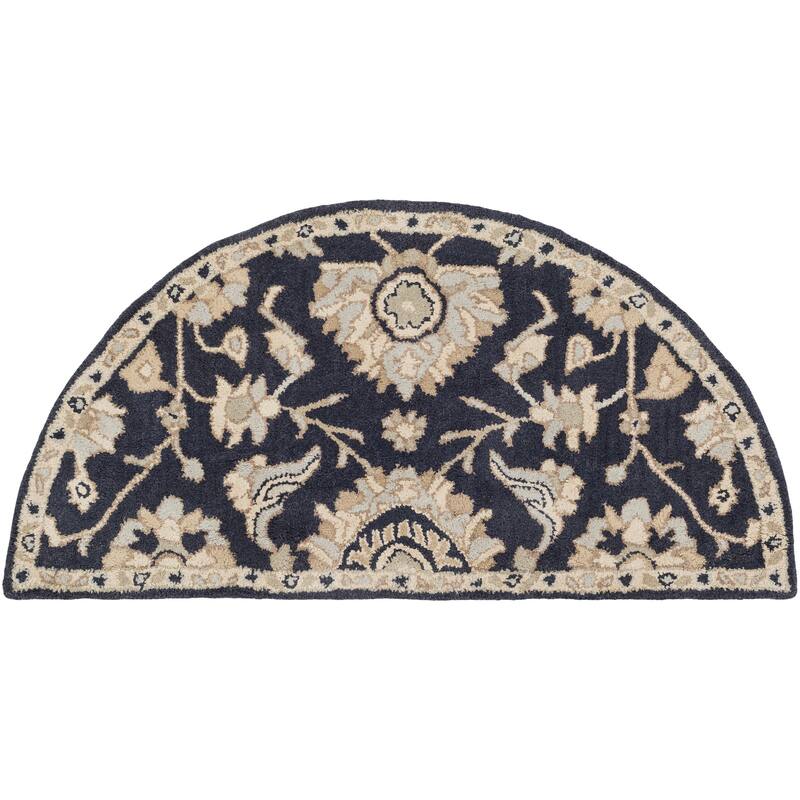 Hand-Tufted Wigton Floral Wool Area Rug